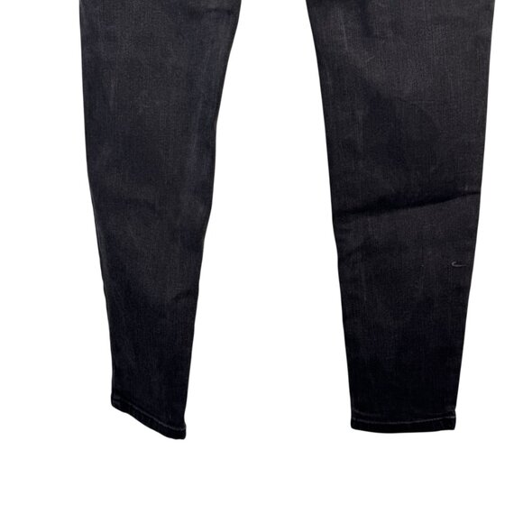Nine West Black High Rise Waisted Perfect Skinny Jeans Pants Goth Punk Emo Sz 6 - Picture 7 of 7